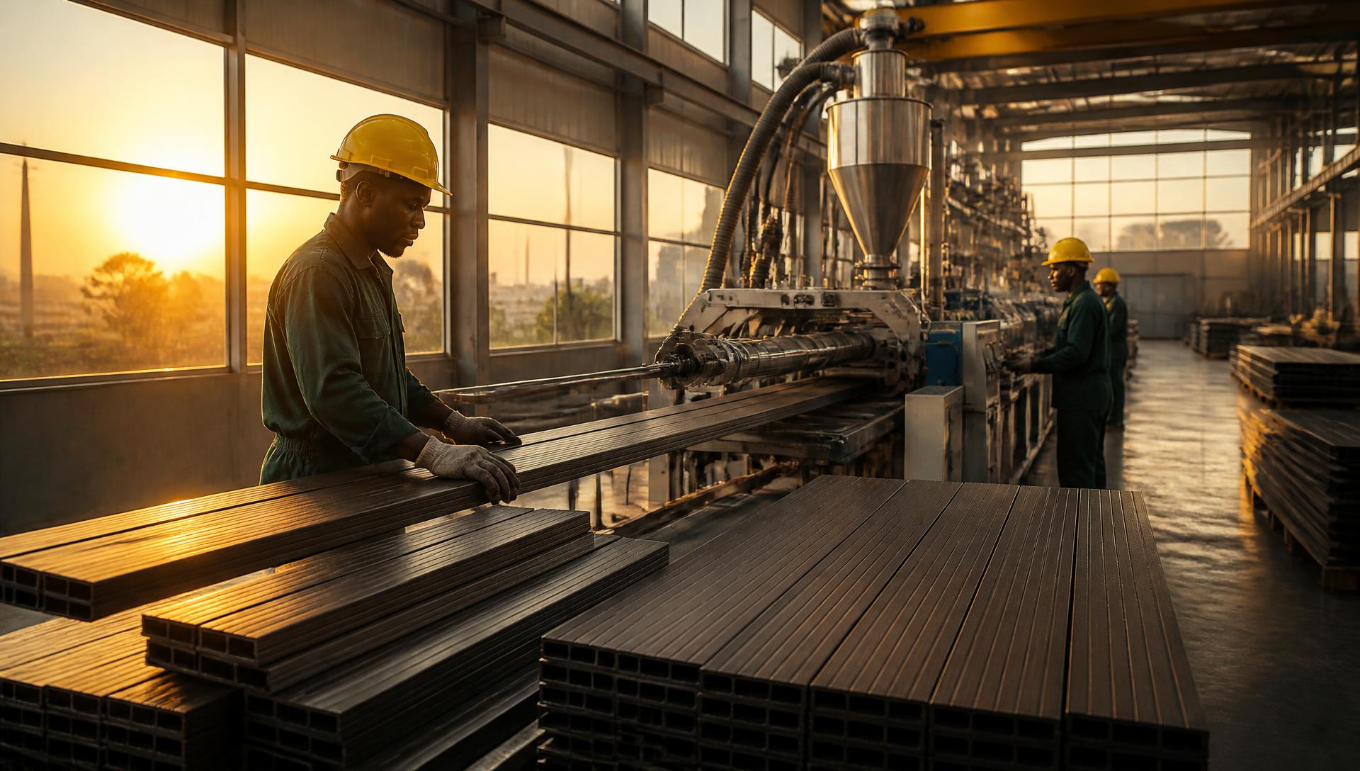 Eco BioPoly WPC manufacturing facility in Ghana